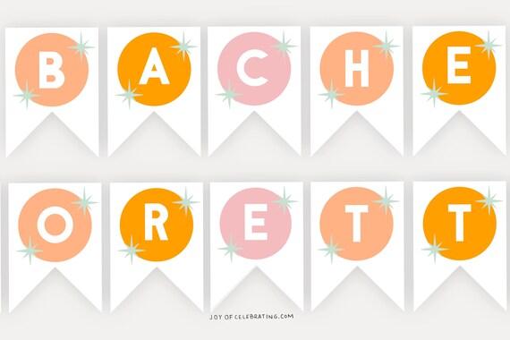 Retro Bachelorette Editable Printable Colorful Vegas - Etsy