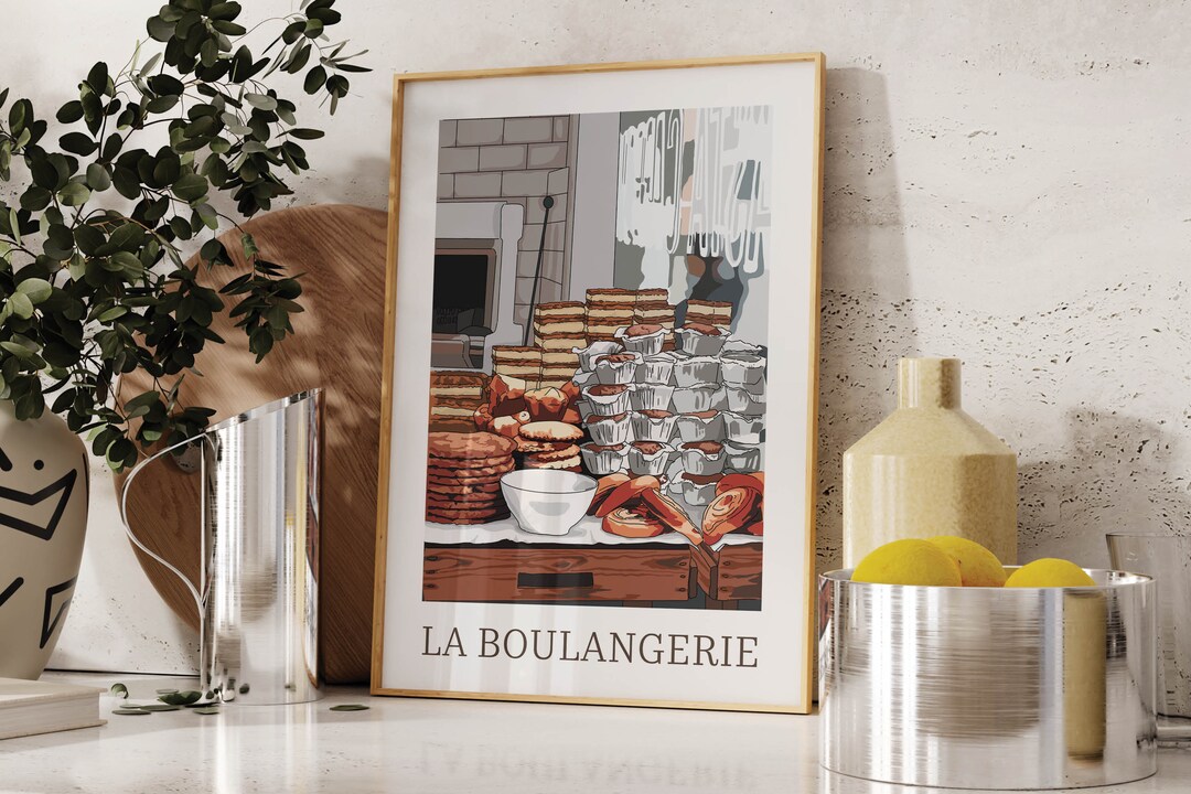 kitchen printable poster bakery print with watercolor... Bakery Print | Bakery Art | French Bakery | Cafe Poster | Cafe Kitchen ...