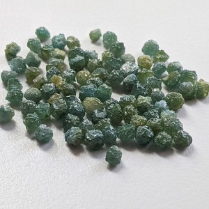 3-3.5mm Green Diamond Crystal, Raw Green Diamond Crystal, Loose Green Diamond  Crystal, Diamond Octahedron Crystal 5 Pcs to 10 Pcs PPD332 