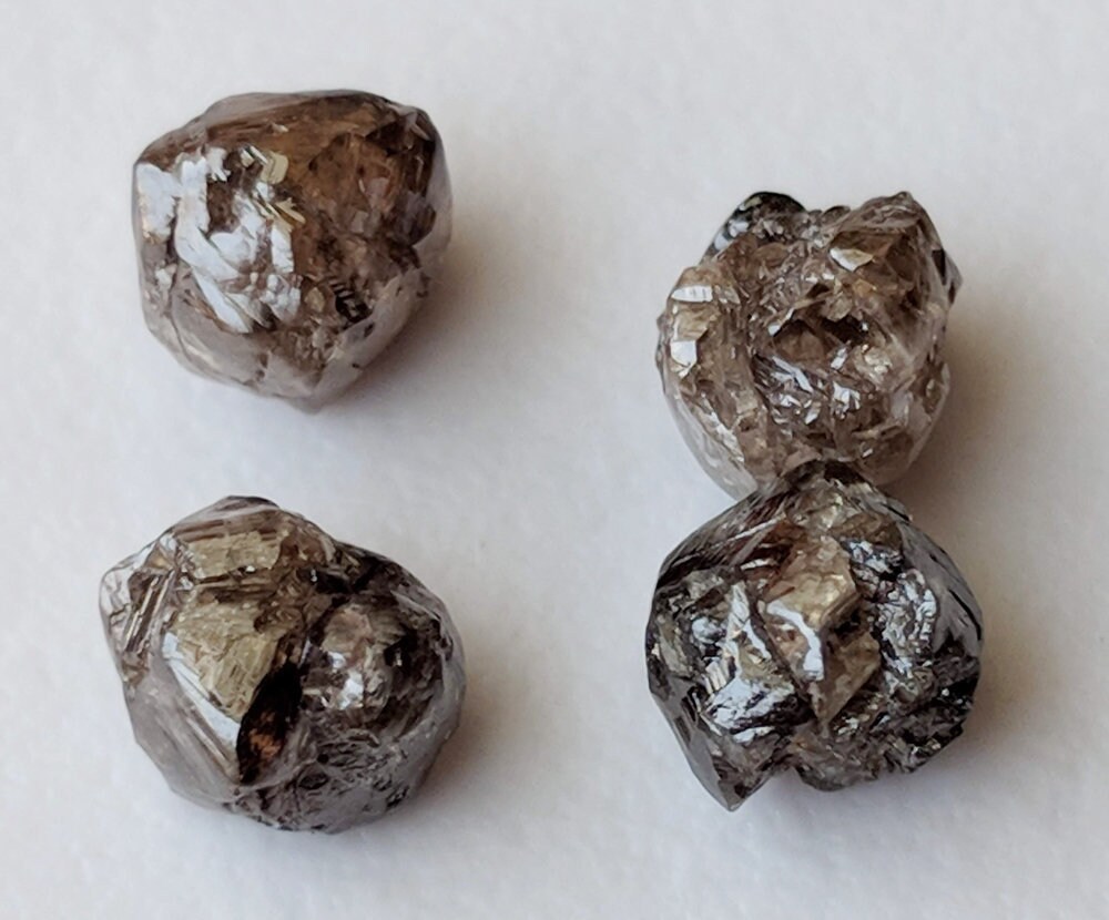 3.5-4.5mm Brown Diamond Crystal Natural Brown Rough Diamond - Etsy