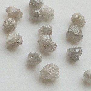 3-5mm Grey Rough Diamond, Grey Raw Diamond, Uncut Diamond, Grey Diamond, Loose Grey Diamonds, Conflict Free Diamond (1Ct To 25Ct Options)