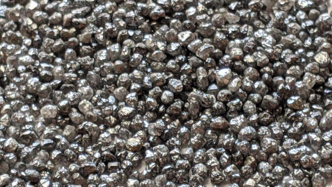 22.5mm Raw Black Diamond, Natural Rough Black Diamond, Loose Black
