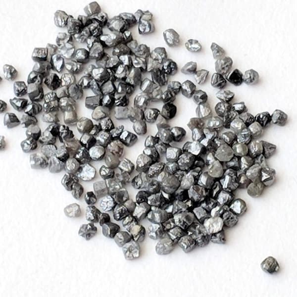 1.5-2mm Grey Rough Diamond, Natural Grey Loose Raw Diamond, Uncut Diamond, Conflict Free Diamond For Jewelry (1CT To 50Cts) - PPD179