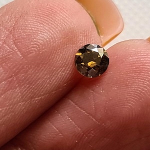 3.1mm Cognac Round Brilliant Cut Diamond , 0.15Cts Natural Cognac Loose Solitaire Faceted Natural Diamond For Ring, Diamond Jewelry - PDD853