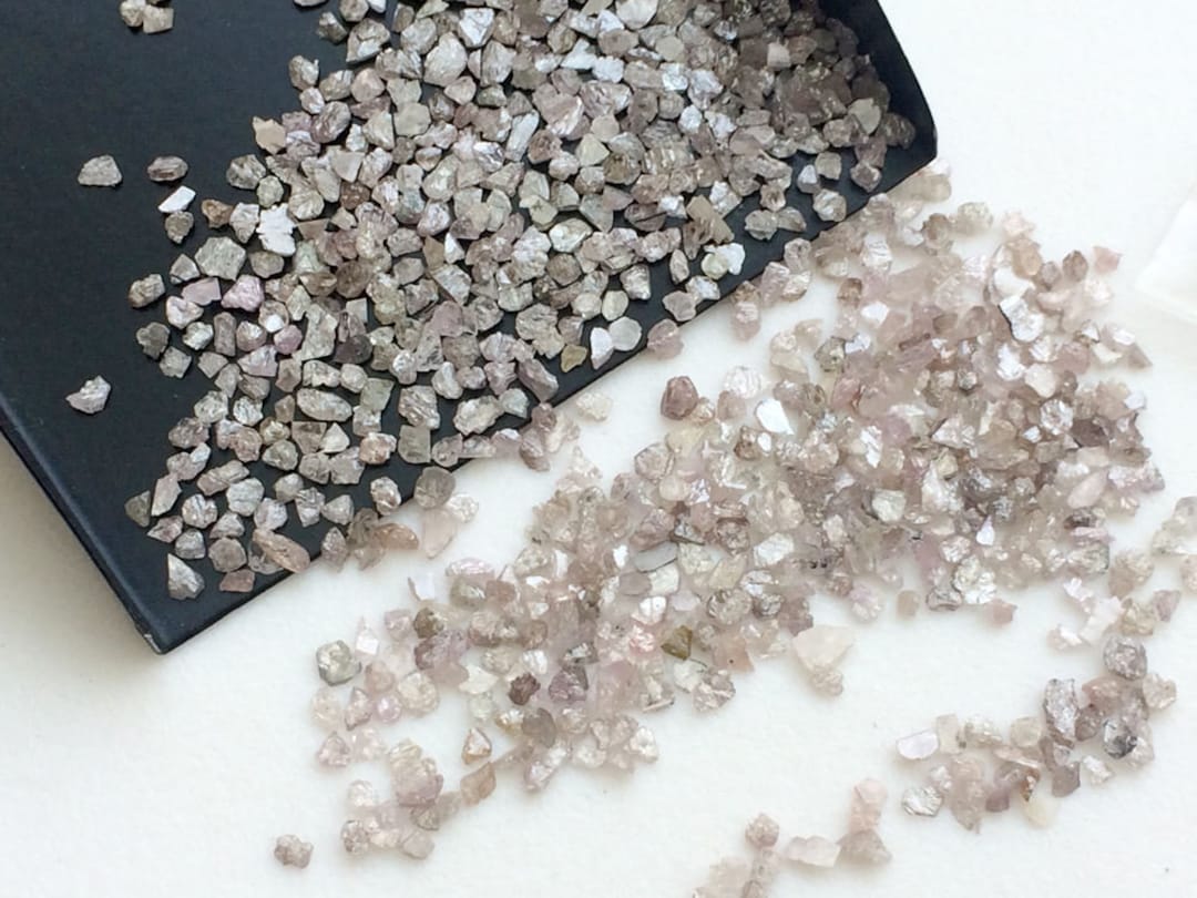12mm Pink Diamond Chips Uncut Diamond Natural Pink Rough Etsy