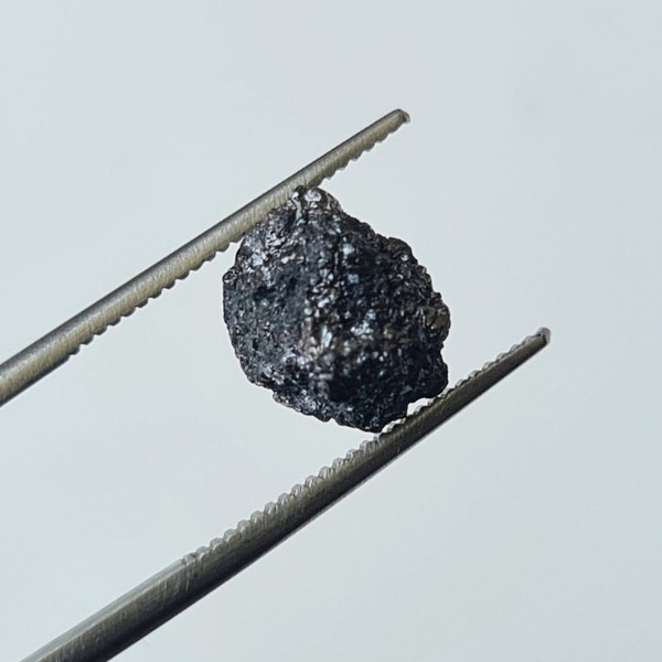 Black Rough Diamond, Black Raw Diamond, 9.3x7.5mm Loose Diamond For Ring / Pendant / Jewelry, Black Diamond for Prong Setting - PDD617