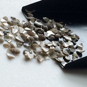 4-5mm Approx Grey Diamond Nails, Grey Rough Diamond Shavings, Grey Natural Raw Diamond, Grey Raw Uncut Diamond For Jewelry (2Cts To 10Cts)