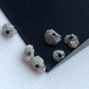 4-5mm Grey Diamond, Grey Rough Diamond, Grey Big Drill Raw Diamond, 3.1CTW Loose Diamond, Grey Conflict Free Diamond For Jewelry - VICPA238