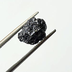 Black Diamond, 9.2x6.7mm Raw Black Diamond, Rough Black Diamond Loose For Ring / Pendant / Jewelry, Black Diamond for Prong Setting - PDD806