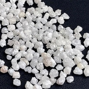 2.5-4mm White Rough Diamond, White Raw Diamond, Uncut Diamond, Loose White Diamond, Conflict Free For Diamond (5Pc To 50Pc) - DS3304