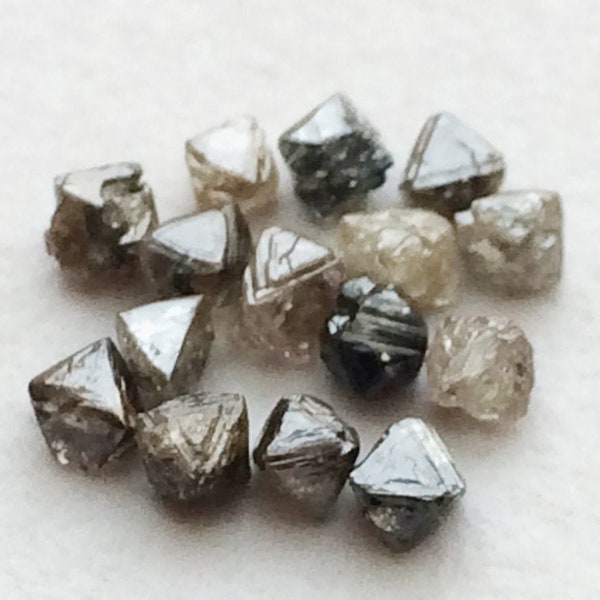 2-3mm Brown Rough Diamond Crystal, Raw Diamond, Uncut Diamond, Loose Diamond, Diamond Octahedron For Jewelry (1Cts To 5Cts Options)