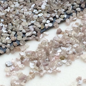 1-2mm Pink Diamond Chips, Uncut Diamond, Natural Pink Rough Diamond, Raw Diamond Chips, Loose Pink Diamonds (1Cts To 10Cts) - DS3332