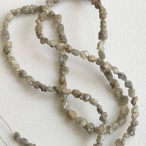3-5mm Grey Raw Diamonds Tumbles, Natural Grey Diamond Tumbles, Conflict Free Diamond, Grey Uncut Rough Diamonds (4IN To 8IN) - DS5172