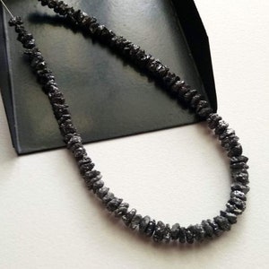 5 mm schwarze Rohdiamanten, schwarze rohe Diamanten, 0,5 mm gebohrte schwarze ungeschliffene Diamanten für Schmuck (1 IN bis 4 IN Optionen) - PPD364