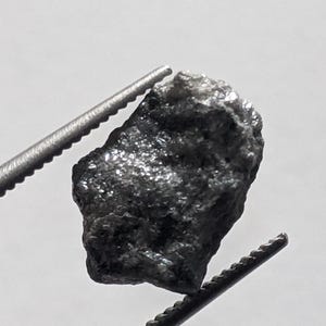 12.3x8.8 mm roher grauer Diamant, natürlicher flacher grauer Rohdiamant, 3.2 cts riesiger loser grauer Diamant, flacher Diamant, ungeschliffener Diamant - PDD743