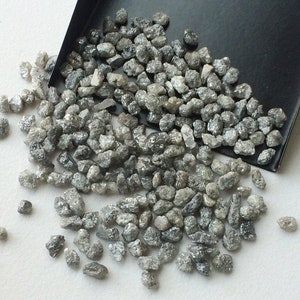 4-5mm Grey Rough Diamond, Grey Raw Diamond Tumbles, Uncut Diamond, Grey Diamond, Loose Diamonds, Conflict Free Diamond (5Cts To 100Cts)
