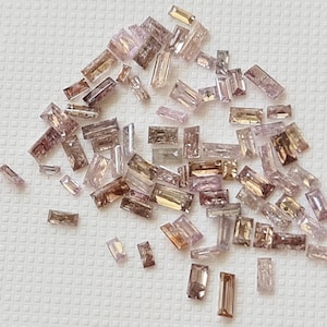 2.7x1.2mm - 3.4x1.7mm Pink Diamond, Natural Baguette Diamond Loose, Pink Faceted Diamond Baguette For Ring (0.25Cts To 1 Ct Option) - PDD287