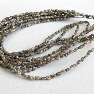 3-4.5mm Brown Rough Diamonds, Raw Diamonds, Conflict Free Natural Diamond Tumbles, Long Drill Diamond Tumble (4IN To 8IN Options) - DS3309