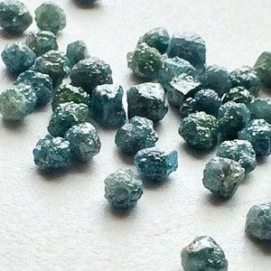 4-5mm Blue Raw Diamond, Blue Rough Diamond, Rough Diamond, Uncut Diamond, Loose Blue Conflict Free Raw Diamond For Jewelry (2pc To 20Pc)