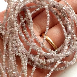 1.5mm to 3mm Pink Rough Diamonds, Natural Pink Raw Diamond, Loose Pink Rough Uncut Diamond Bead, Pink Conflict Free Diamonds (3.5IN To 14IN)