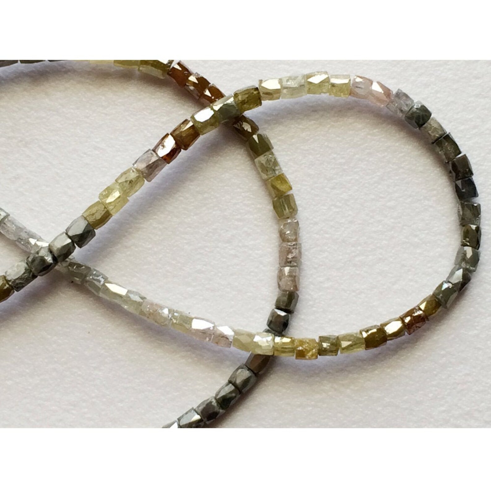 1.5mm-2.5mm Multi Sparkling Diamonds Pipes Diamond Faceted - Etsy