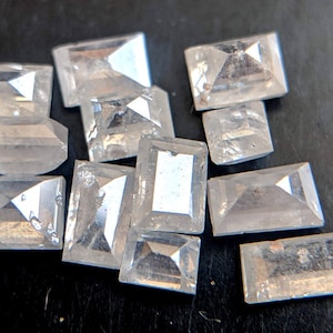 Rectangle Faceted MELEE Diamond for Jewelry, Rare 1.8x2.3mm-2x3mm Baguette Cut Diamond, Natural White Baguette Diamond (1Pc-2Pcs)-PPD330