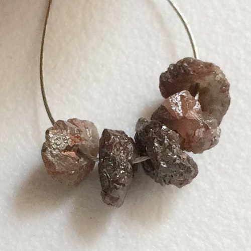 5-7mm Large Hole Brown Rough Diamond shops Beads, 1mm Drilled Brown Diamond, Chain It & Wear It, 4 pcs Loose Diamond For Jewelry - DS67