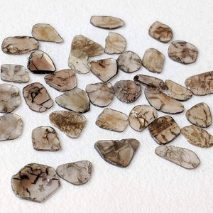5-6mm Brown Faceted Diamond Slices, Faceted Brown Diamond Polki Slices, Loose Brown Diamond Slice For Jewelry (0.5Cts To 1Ct Option)- PPD193