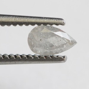 White Diamond Pear Cut, Natural Diamond Pear, Loose Diamond Pear Pendant 5.1x3.1mm For Engagement Ring & Wedding Ring Gifts For Her - PDD648