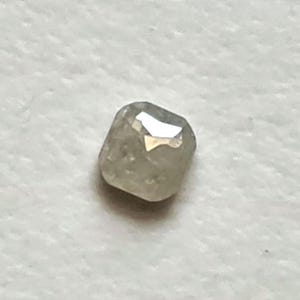 Cushion Cut Diamond for Engagement Rings/Pendant, Rare 3.3-3.6mm Flat Back Faceted White Diamond, Natural White Cushion Shaped Diamond-PPD62