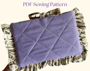 Book Cover, PDF Sewing Pattern, Beginner Sewing Patterns, Book Sleeve