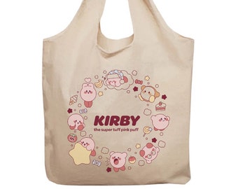 Kirby Totebag | Organic Cotton | Cute Tote | Kirby Bag