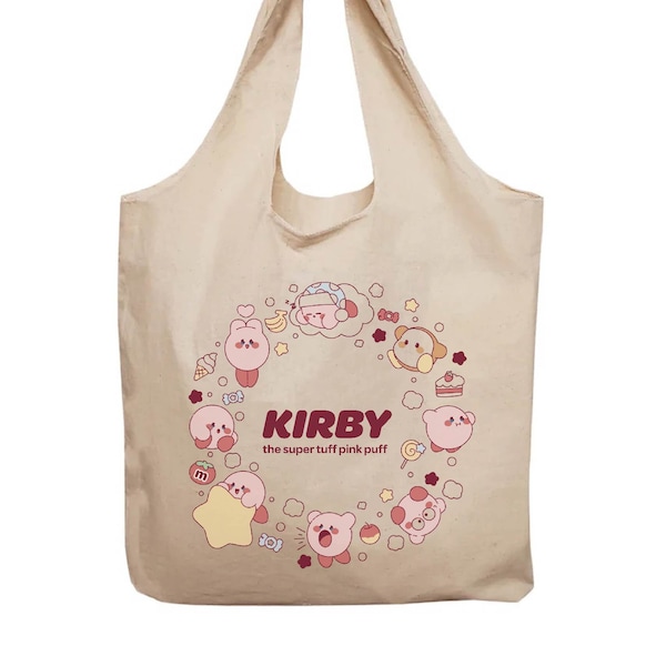 Kirby Totebag | Organic Cotton | Cute Tote | Kirby Bag