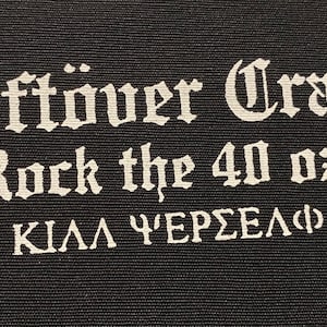 Patch punk Leftover Crack Band sérigraphié à coudre sur 4,5 x 1,5 po.