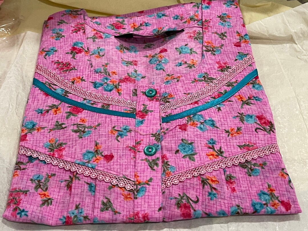 Women Nighties Alphine Fabric Nighties for Sleepwear Long Free Size