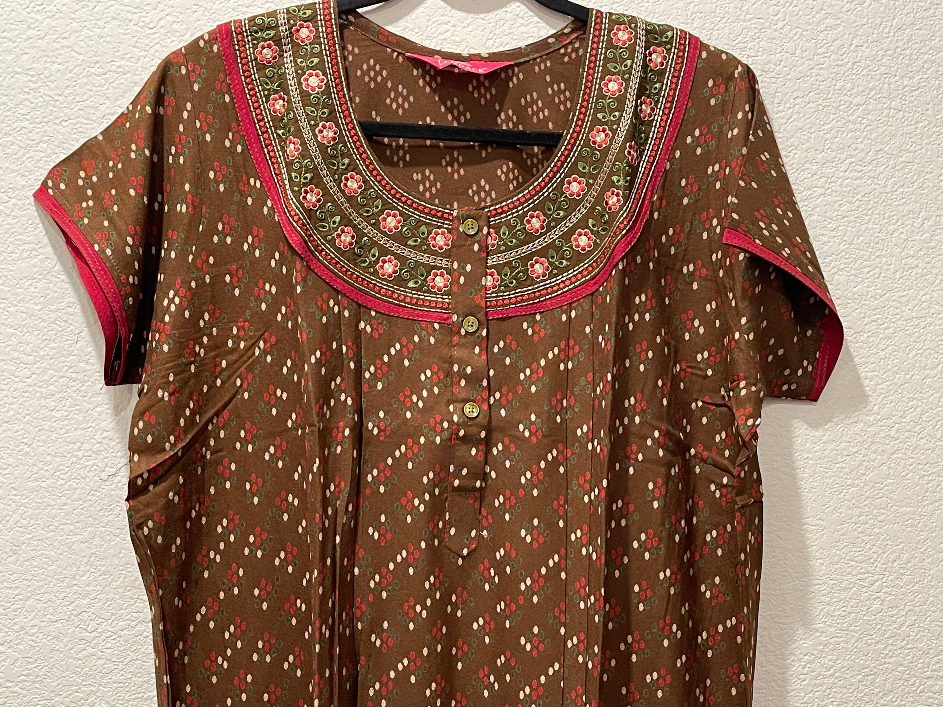 Women Nighties Alphine Fabric Nighties for Sleepwear Long Free Etsy