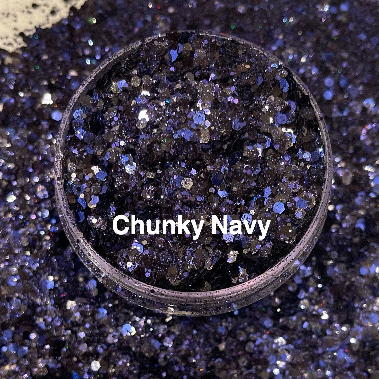 Dark Blue Chunky Glitter Navy Blue Polyester Chunky Glitter Etsy