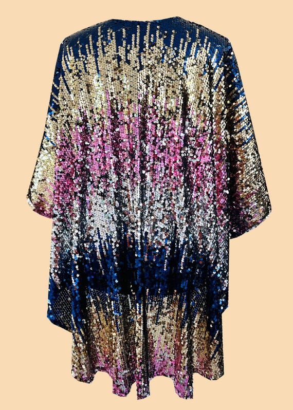 GALAXY Mega Sequin Burst Cape || Epic Festival Party Vibes