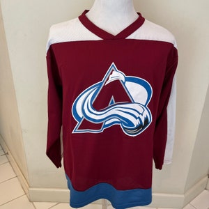 Colorado Avalanche Jersey Large White Maroon NHL Hockey CCM