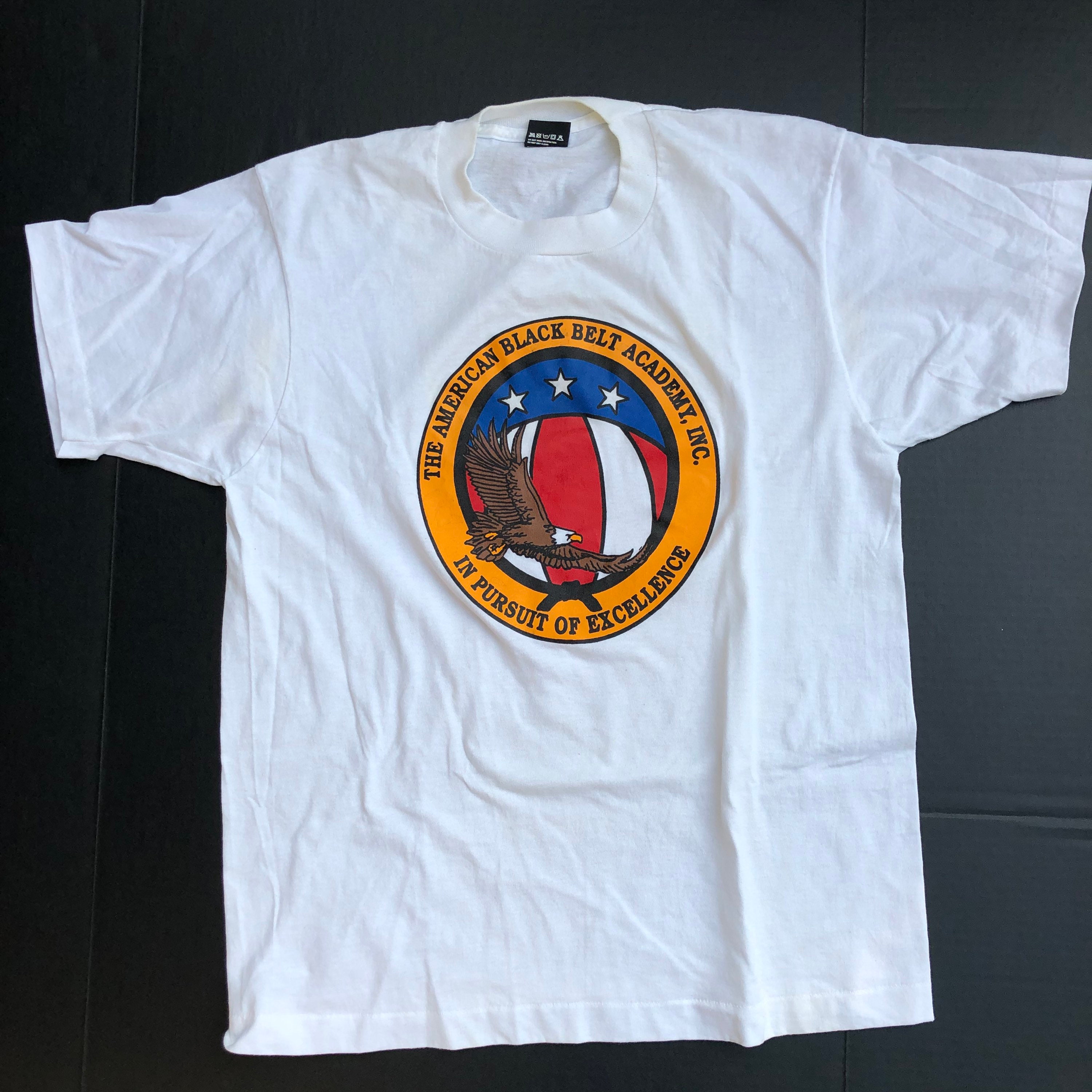 Vintage American Black Belt Academy T-shirt Tee RARE 1980s - Etsy UK