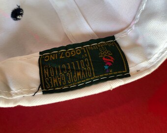 Casquette vintage des Jeux olympiques d'ATLANTA USA 1996 grand logo collection sport taille unique 100 % coton authentique chapeau d'été marine sport soleil des années 90 - France