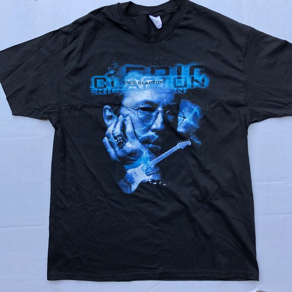 Vintage Eric Clapton 1998 Tour T-shirt Tee RARE Black XL Cotton 