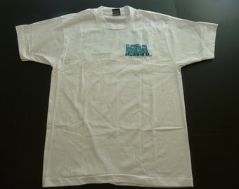 Vintage Muscular Dystrophy 1994 Great Walk T-Shirt Tee RARE 94 White L Best Fruit of Loom 50/50 2-Sided 90s Vtg Single Stitch USA Fotl MDA