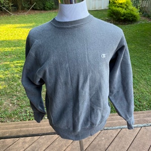 Vintage Champion Reverse Weave Sweatshirt RARE 1990s Gray L 90/10 