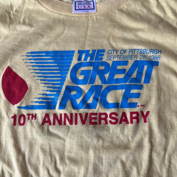 Vintage RARE Pittsburgh Great Race T-Shirt Large … - image 2