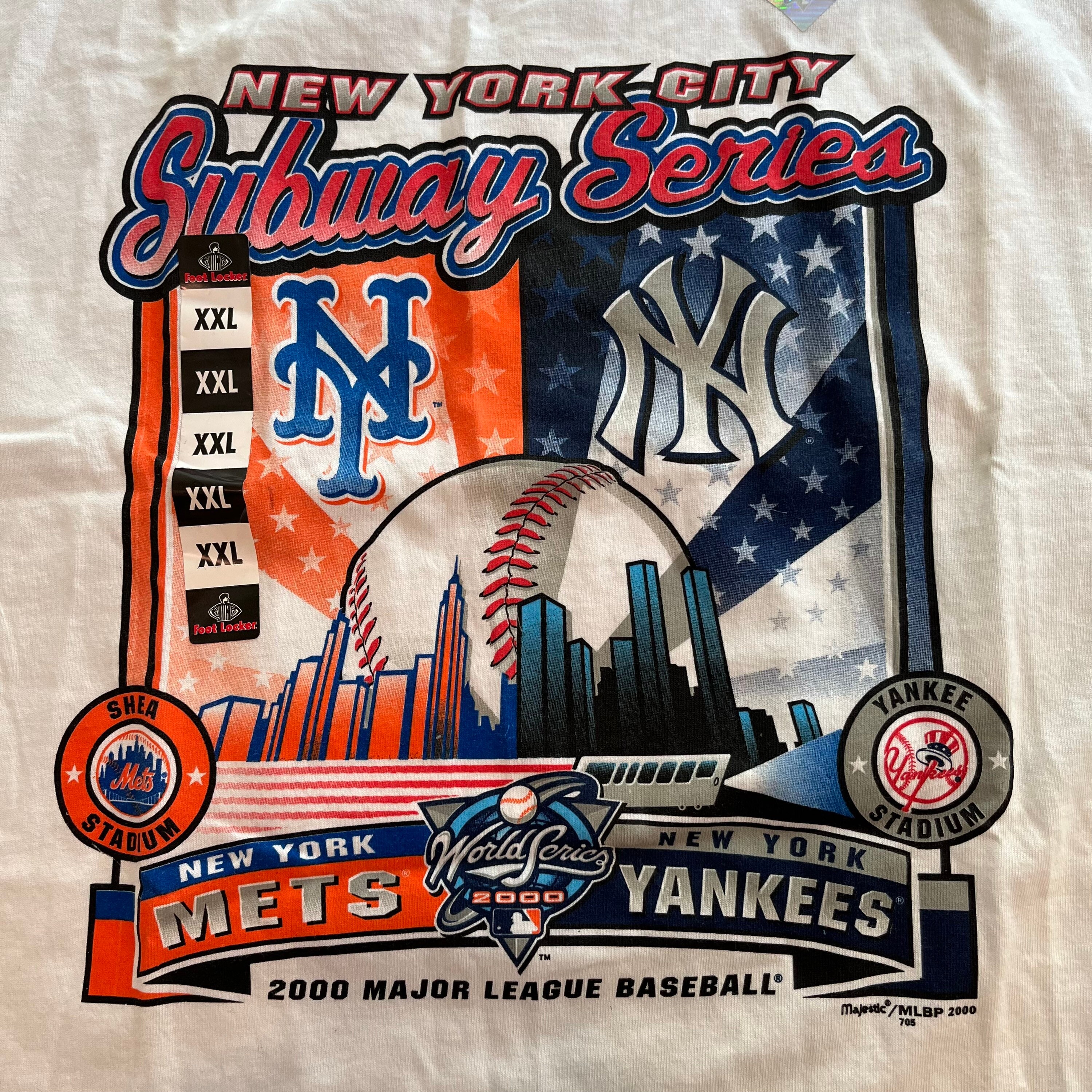 【KOOLOSET】Yankees Mash Over Half Tee Men's New Era x Awake NY White New York Yankees vs. New York