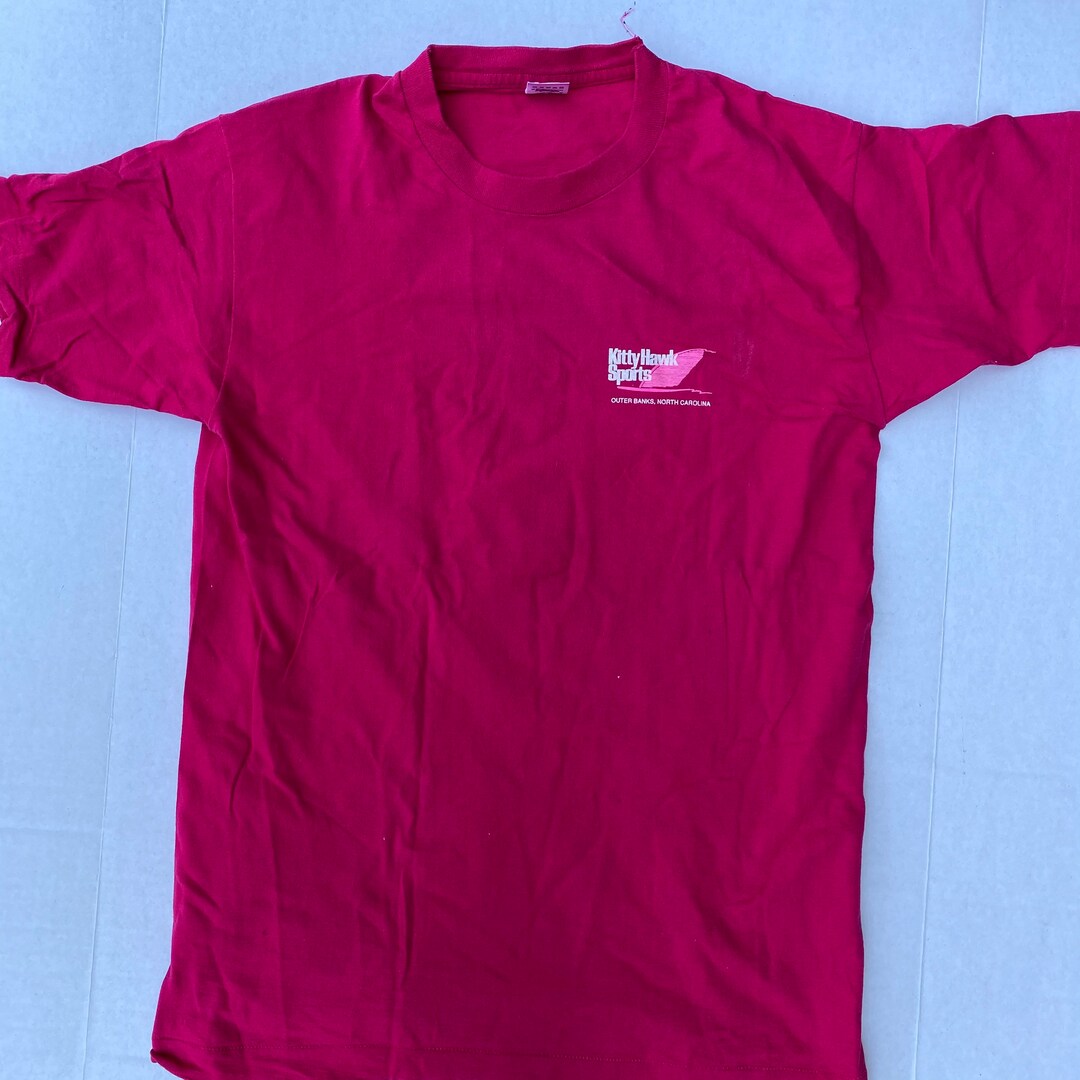 Vintage Kitty Hawk Sports Tshirt Tee RARE Hot Pink L Fruit of Etsy