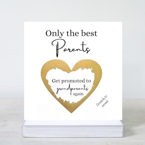 Vous allez être à nouveau grands-parents, promotion grand-parent, carte Vous êtes de nouveau promu grand-parent, cadeau pour les nouveaux grands-parents