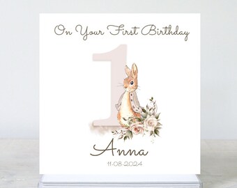 Carte D'anniversaire Peter Rabbit - Carte Pop-up à L'intérieur