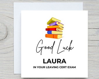 Good Luck In Your Exams Card, Personalised Leaving Cert Exam Card, You've Got This Good Luck Card, So Proud of You Good Luck Card, GCSE Card